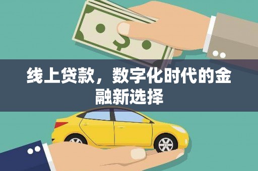 临翔线上贷款，数字化时代的金融新选择