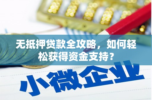 津南无抵押贷款全攻略，如何轻松获得资金支持？