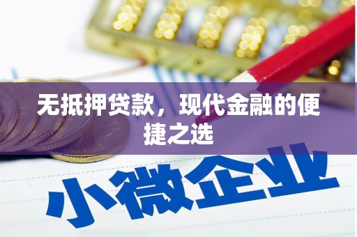 茄萣无抵押贷款，现代金融的便捷之选