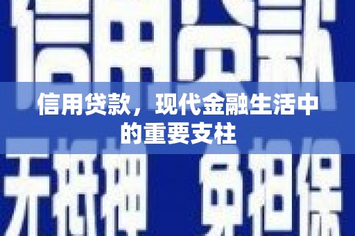 建宁信用贷款，现代金融生活中的重要支柱