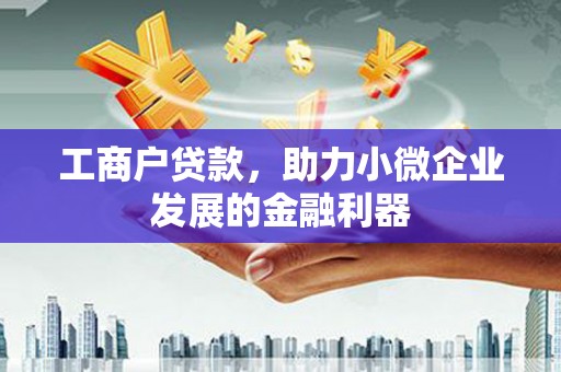 芦洲工商户贷款，助力小微企业发展的金融利器
