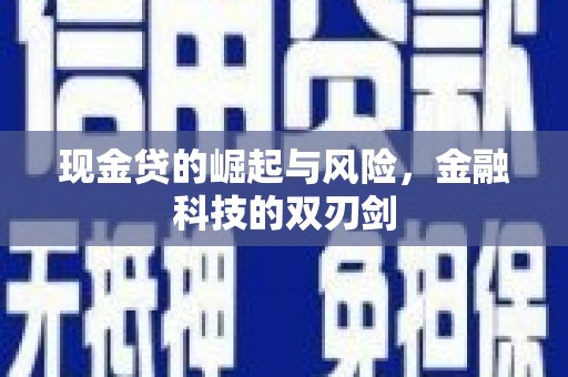 马山现金贷的崛起与风险，金融科技的双刃剑