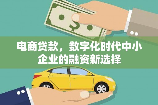 金湾电商贷款，数字化时代中小企业的融资新选择