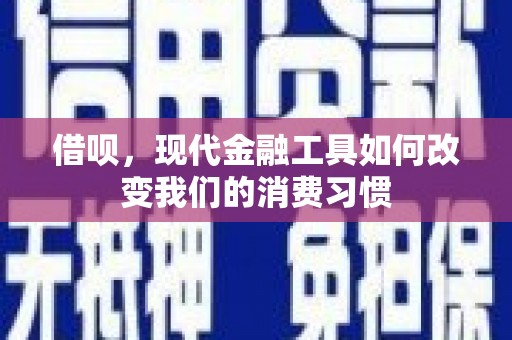 永寿借呗，现代金融工具如何改变我们的消费习惯
