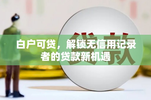 琅琊白户可贷，解锁无信用记录者的贷款新机遇