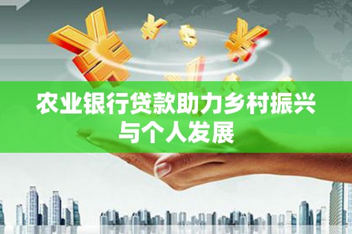 成功农业银行贷款助力乡村振兴与个人发展