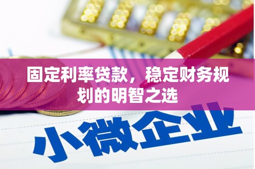 临澧固定利率贷款，稳定财务规划的明智之选