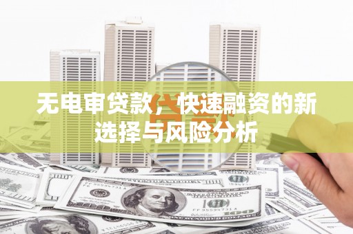 士林无电审贷款，快速融资的新选择与风险分析